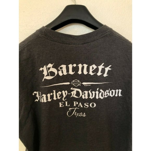 Harley Davidson Gray Short Sleeve T Shirt Skull Head Design Men's XL Tee Shirt - Picture 5 of 5